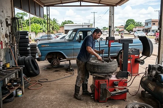 Troca de pneus em Rio Branco: quando procurar atendimento para clientes de O Polo Borracharia Rio Branco